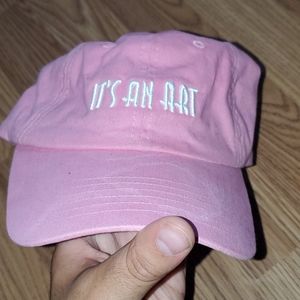 Pink dad cap